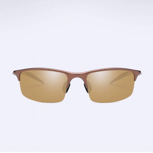  SX Aluminum-Magnesium Mens Polarized Sunglasses, Driving Sports Goggles (Color : Copper Frame)