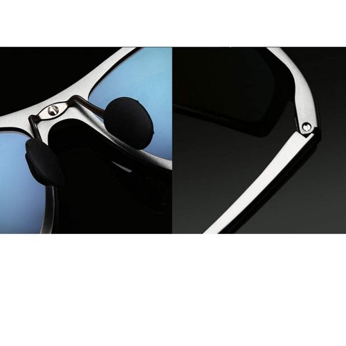  SX Mens Aluminum-Magnesium Polarized Sunglasses, Colorful Coating Driving Driving Sports Mirror (Color : Gun Frame)