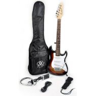SX RST 12 3TS 12 Size Short Scale Sunburst Guitar Package with Amp, Carry Bag and Instructional Video