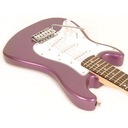  SX RST 12 MPP Left Handed 12 Size Short Scale Purple Guitar Package with Amp, Carry Bag and Instructional Video
