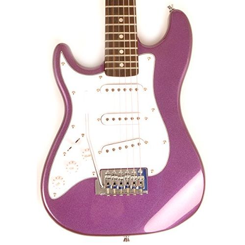  SX RST 12 MPP Left Handed 12 Size Short Scale Purple Guitar Package with Amp, Carry Bag and Instructional Video