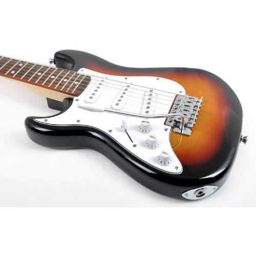  SX RST 12 3TS Left Handed 12 Size Short Scale Sunburst Guitar Package with Amp, Carry Bag and Instructional Video