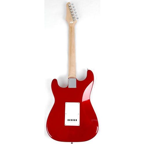  SX RST 34 CAR Short Scale Red Electric Guitar Package with Amp, Carry Bag and On Line Lessons