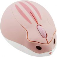 [아마존베스트]SXBan 2.4GHz Wireless Mouse Cute Hamster Shape Less Noice Portable Mobile Optical 1200DPI USB Mice Cordless Mouse for PC Laptop Computer Notebook MacBook Kids Girl Gift (Pink)