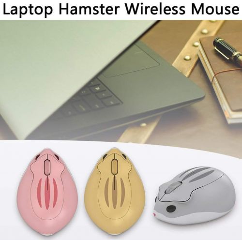  [아마존베스트]SXBan 2.4GHz Wireless Mouse Cute Hamster Shape Less Noice Portable Mobile Optical 1200DPI USB Mice Cordless Mouse for PC Laptop Computer Notebook MacBook Kids Girl Gift (Gray)