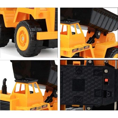  SXDYJ Remote Control Construction Dump Truck Toy, RC Dump Truck Toys, Construction Toys Vehicle, RC Truck Toys 360° Rotating Lift Truck Gifts