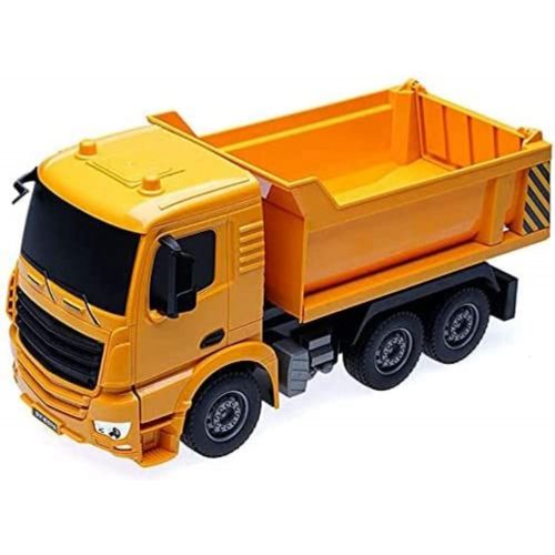  SXDYJ Remote Control Construction Dump Truck,Full Functional RC Dump Truck Toy Heavy Construction Vehicle with LED Lights Remote Control Model Toys