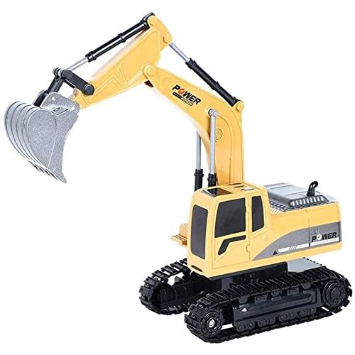  SXDYJ 1/24 Scale Remote Control Digger,Toy Digger 360°Rotating RC Construction Truck,Engineering Sand Digger Construction Vehicle Toy Cars for Kids