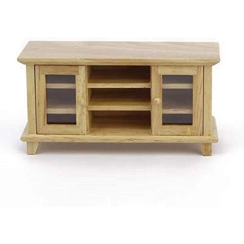  SXFSE Dollhouse TV Cabinet, 1:12 Scale Dollhouse Accessories Miniature Furniture Decor Model, Kids Play Toy