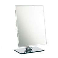 SXHDMY-Makeup mirror Mirror Desktop Mirror Single-Sided Home Stainless Steel Desktop Vanity Mirror 21X26cm
