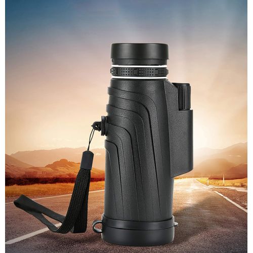  [아마존베스트]SXMY Monocular Telescope, 50 x 52 Telescope with Smartphone Adapter Tripod Ultra HD Multi-Coated Waterproof BAK4 Prism for Wildlife Bird Watching Camping Travelers