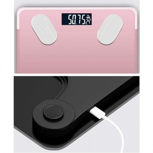  SXXDERTY Bluetooth Body Fat Scales Smart Digital Weighing Bathroom Scales Body Composition Analyzer USB Charging