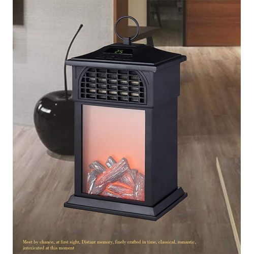  SXYZTDF Portable Electric Stove Heating 1000 2000 W Wood Burning Stove Black