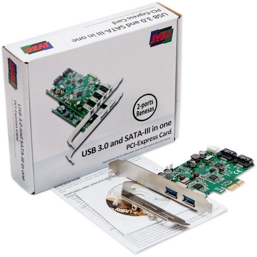  SYBA 4PORT 2XUSB 3.0 2XSATA III PCIE X4 12MBPS REVISION 2.0 RENESAS