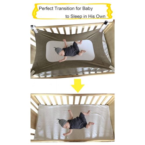  SYITCUN Baby Hammock for Crib Mimics Womb Newborn Bassinet Strong Material Upgraded Safety Measures...