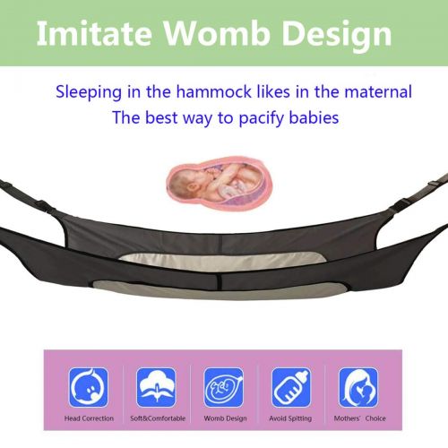  SYITCUN Baby Hammock for Crib Mimics Womb Newborn Bassinet Strong Material Upgraded Safety Measures...