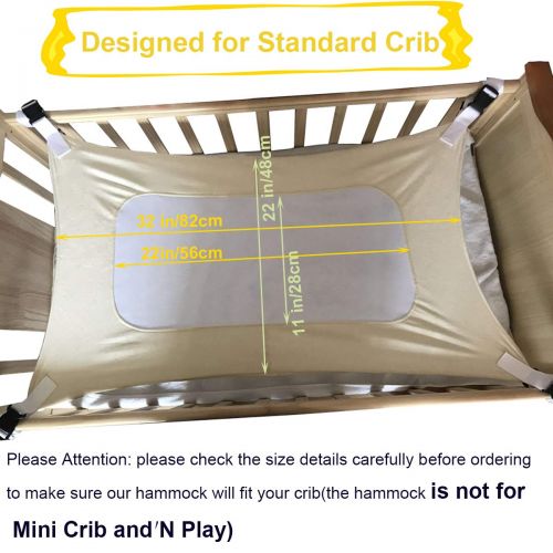  SYITCUN Baby Hammock for Crib Mimics Womb Newborn Bassinet Strong Material Upgraded Safety Measures...