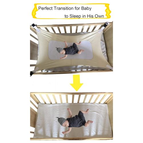  SYITCUN Baby Hammock for Crib Mimics Womb Newborn Bassinet Strong Material Upgraded Safety Measures...