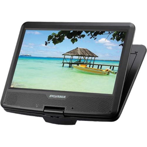  Sylvania SDVD1048 10-Inch Portable DVD Player, 5 Hour Rechargeable Battery, Swivel Screen, with USBSD Card Reader and Car BagMounting Kit
