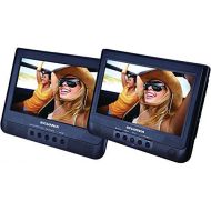 Sylvania 10.1-Inch Dual Screen Portable DVD Player with USB Card Slot to Play Digital Movies”