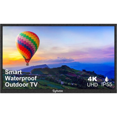 SYLVOX 43 inches Outdoor Smart TV Waterproof 4K Ultra High-Resolution High Brightness,7x16(H) Support Bluetooth & Wi-Fi Commercial Grade Suitable for Partial Sun(Deck Series 2022)