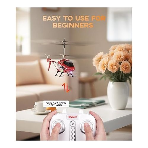 시마 S107H-E RC Helicopter with Altitude Hold, 3.5 Channel, Gyro Stabilizer - For Kids and Beginners