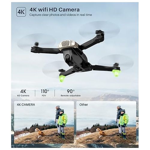 시마 SYMA Drones with Camera for Adults 4K, Easy GPS RC Quadcopters with 36mins Flight Time, 5GHz FPV Transmission, Auto Return Home, Light Positioning, 4K Drone with Carrying Case