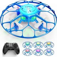 SYMA RC Drone with LED Lights, Pocket Quadcopter with Full Propeller Guard Headless Mode Rotary Ascent, Lightweight Easy to Fly Mini Airplane Gift for Adults Boys Girls