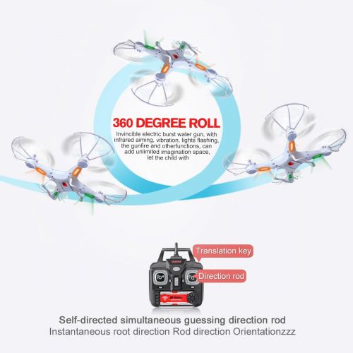 시마 [아마존핫딜][아마존 핫딜] SYMA DoDoeleph X5A-1 RC Headless Quadcopter Toys RTF 2.4Ghz 6-Axis Gyro Drone Without Camera Includes Bonus Battery