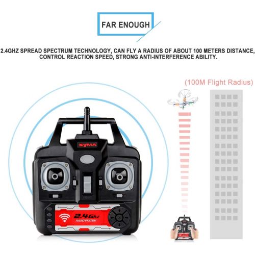 시마 [아마존핫딜][아마존 핫딜] SYMA DoDoeleph X5A-1 RC Headless Quadcopter Toys RTF 2.4Ghz 6-Axis Gyro Drone Without Camera Includes Bonus Battery