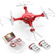 [아마존 핫딜] [아마존핫딜]SYMA X5UW WiFi FPV 720P HD Camera Quadcopter Drone with Flight Plan Route App Control and Altitude Hold Red