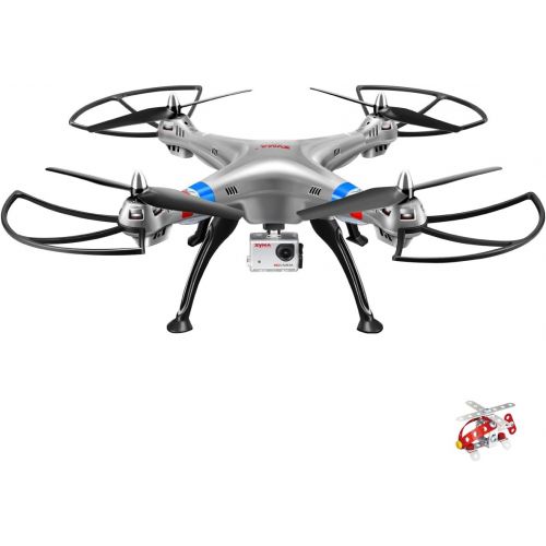 시마 Syma X8G Headless 2.4Ghz 4CH RC Quadcopter with 8MP HD Camera (Silver)