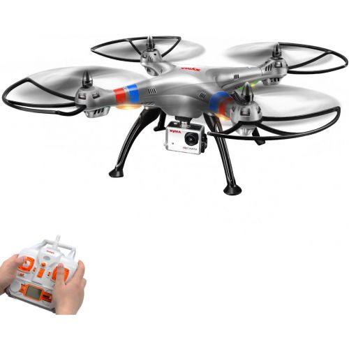 시마 Syma X8G Headless 2.4Ghz 4CH RC Quadcopter with 8MP HD Camera (Silver)