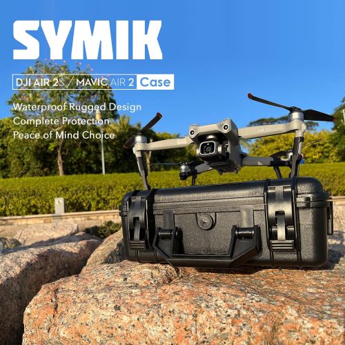  [아마존베스트]SYMIK A310-MA2 Waterproof Hard Carrying Case for DJI Mavic Air 2 Drone/Fly More Combo; Rugged Professional Case with Complete Protection