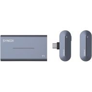 SYNCO P1T Wireless Lavalier Microphoes for iPhone/iPad, Plug & Play 2.4GHz Lapel Mic with Charging Case for Interview TikTok Live Stream YouTube Vlog Video Recording - Active Noise Cancellation