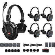 SYNCO XTalk X5 2.4GHz Wireless Headset Intercom System Random Master Device Design for Movie Shoot Live Show Stage Performance (5PCS)