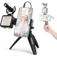 Smartphone-Camera-Video-Microphone-Vlogging-Kit, SYNCO Vlogger Kit 2 Shotgun Microphone with LED Light, Mini Tripod, Mini Ball Head, Phone Holder for Selfies, Tutorials, YouTube Videos