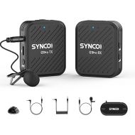 SYNCO Wireless Lavalier Microphone G1(A1) Pro, Professional Lapel Mic with Charging Case One-Touch Noise Cancellation 150M 24H Working Hour for Solo Vlog/YouTube/Tiktok for Camera Smartphone Tablet