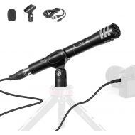 [아마존베스트]Dynamic Instrument Microphone, SYNCO E10 Vocal Cardioid Condenser Mic Dual Power Supply with XLRM Connector for Audio Mixer, Recorder, Camcorder, Camera, Handheld for Interviews, M