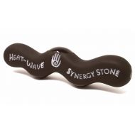 SYNERGY STONE (Original Black) Heat-Wave Synergy Stone - Pro Hot Stone Massage Tool - Gets Hot Fast - Radiates Deep Heat for Muscle Tension Relief - Best Grip for Massage with Oil on Skin - Free