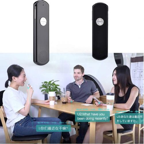  [아마존베스트]SYUAN Two Way Easy Trans Smart Language Translator Device Electronic Pocket Voice Bluetooth 52 Languages for Meeting Learning Travel Shopping Business Fit for Apple iPhone Android (WIFI/