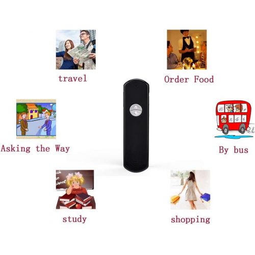  [아마존베스트]SYUAN Two Way Easy Trans Smart Language Translator Device Electronic Pocket Voice Bluetooth 52 Languages for Meeting Learning Travel Shopping Business Fit for Apple iPhone Android (WIFI/