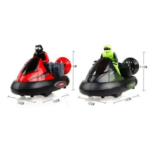  SZJJX RC Bumper Car Pack of 2 Remote Control Stunt Electric Battle Racing Vehicles with Ejectable Drivers for Kids Toy