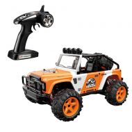 SZJJX RC Cars, 45KMH High Speed Racing Remote Control Monster Trucks 1/22 Scale 4WD 2.4Ghz Radio Controlled Off-Road Vehicle Rock Crawler Fast Electric Desert Buggy (Orange)