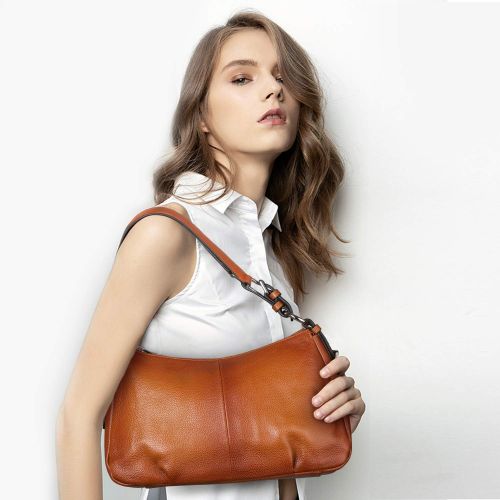  [아마존핫딜][아마존 핫딜] S-ZONE Womens Hobo Genuine Leather Shoulder Bag Top-handle Handbag Ladies Purses