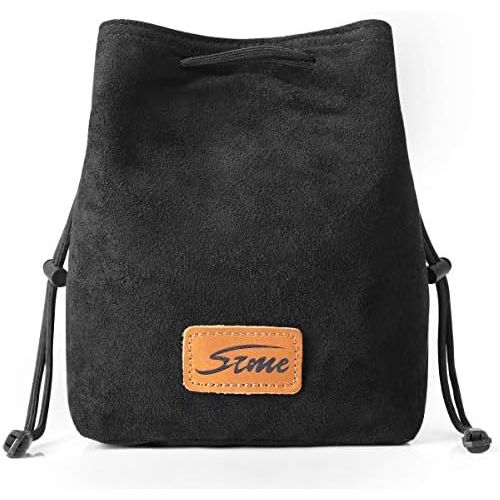  S-ZONE Soft Camera Bag DSLR Insert Handbag Drawstring Lens Case Compatible with Canon Nikon Sony