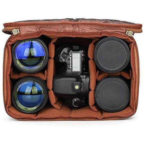  S-ZONE Water Resistant Camera Insert Cube DSLR Lens Case Portabe Inner Bag