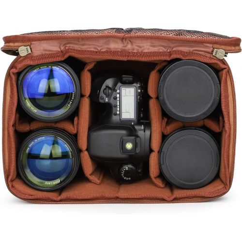  S-ZONE Water Resistant Camera Insert Cube DSLR Lens Case Portabe Inner Bag