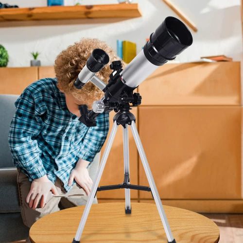  [아마존베스트]SZRWD Beginner telescope, telescope astronomical, refractor, telescope, 360 mm focus, 50 mm diameter, powerful focusing capacity, high resolution, suitable for children and student