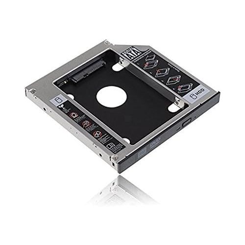  SZYIKUER SATA Hard Drive Caddy, Universal 9.5 mm SATA to SATA 2nd SSD HDD Hard Drive Caddy Adapter Tray Enclosures for DELL HP Lenovo ThinkPad ACER Gateway ASUS Sony Samsung MSI Laptop